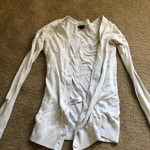 Light gray cardigan